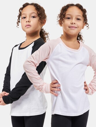 Girls Contrast Raglan 2-Pack