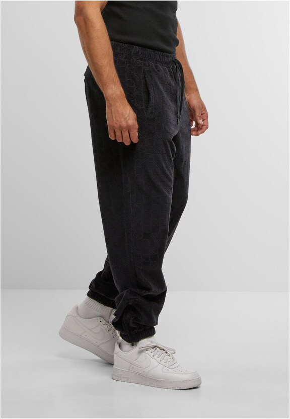 MONOGRAM VELOUR TRACK PANTS-3