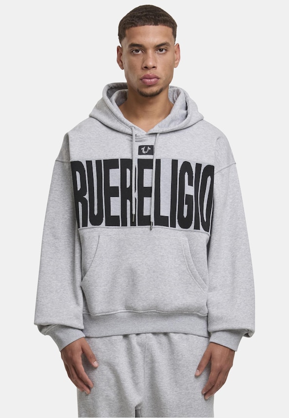 KNIT PANEL TR CINCHED HOODIE-2