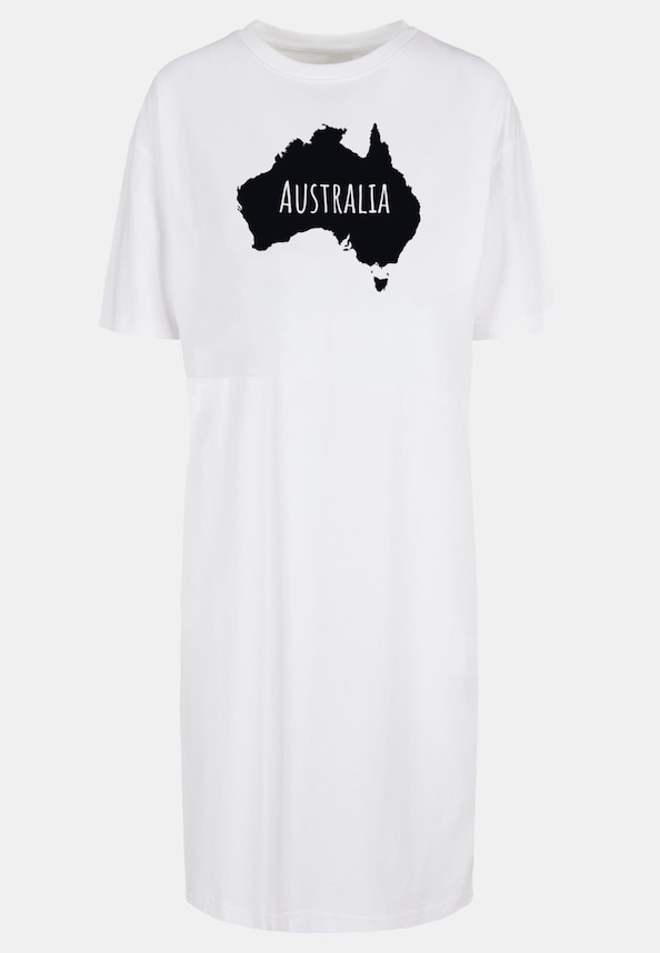 Ladies Australia Organic Oversized Slit Tee-3