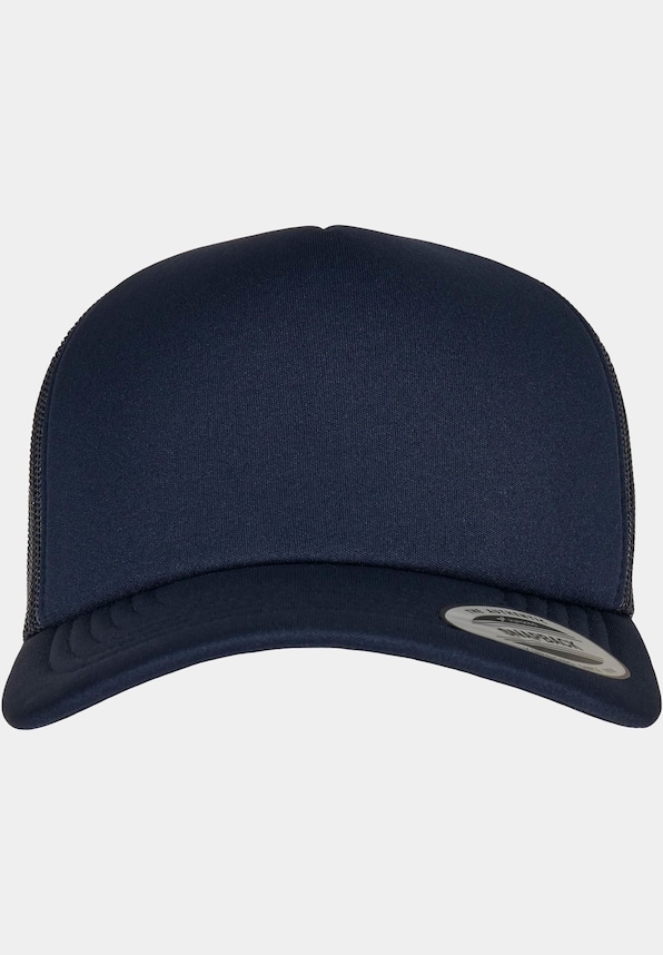 YP Classics® Classic Curved Visor Foam Trucker Cap-0