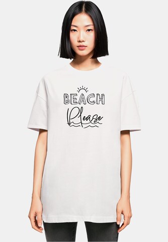 Ladies Beach Please Oversized Boyfriend Tee