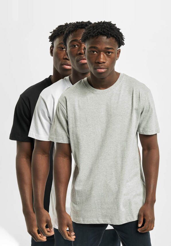 Urban Classics Basic 3-Pack T-Shirt-0