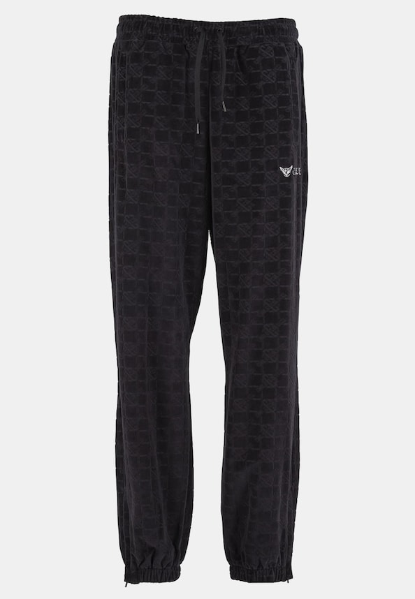 MONOGRAM VELOUR TRACK PANTS-4