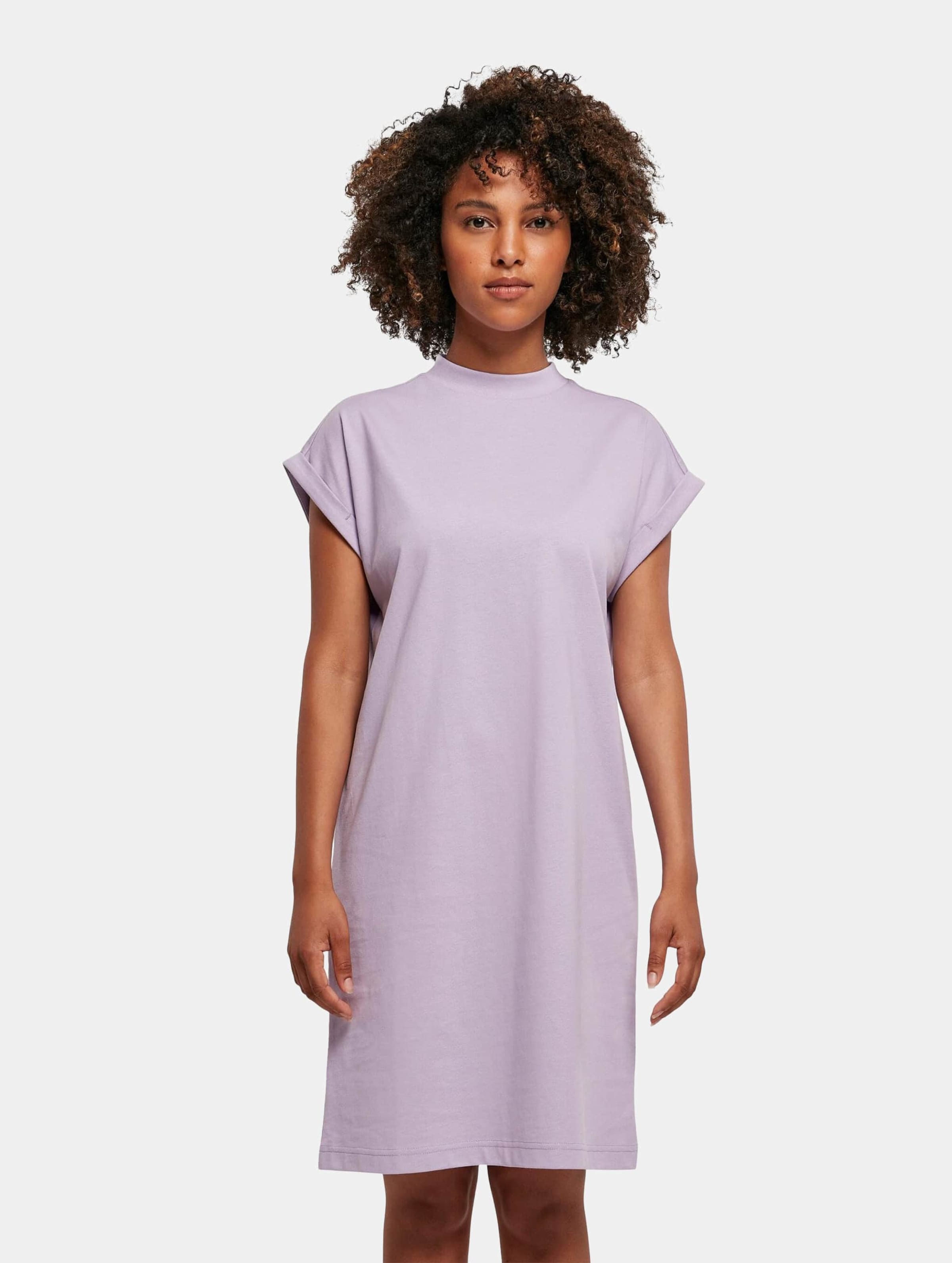 Super Oversized damesshirt 'Turtle Shoulder Dress' Lilac - XS