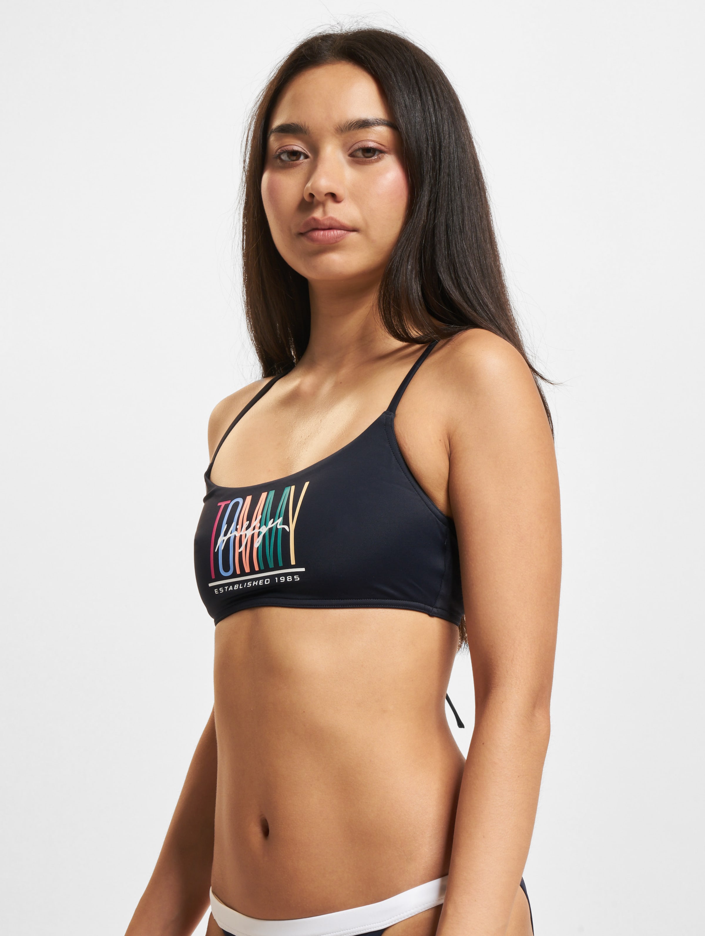 Tommy Hilfiger Bralette Bikini Frauen,Unisex op kleur zwart, Maat XS