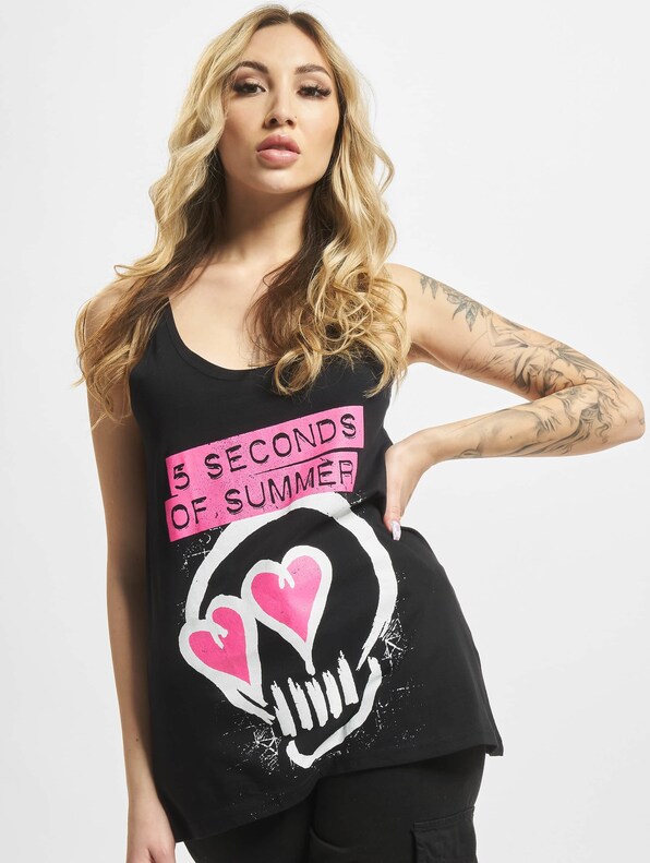 Ladies Five Seconds Of Summer Skull -0