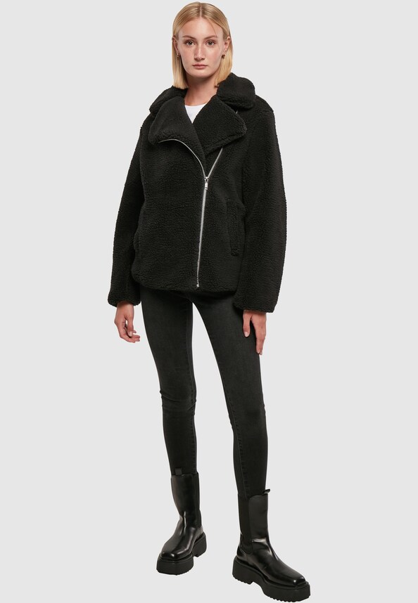 Ladies Sherpa Biker-2