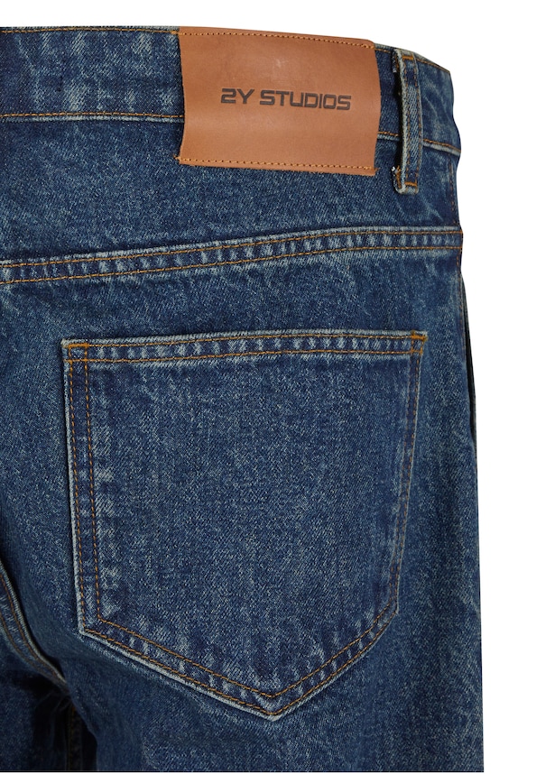 Esus Zipper Pocket Straight Jeans-7