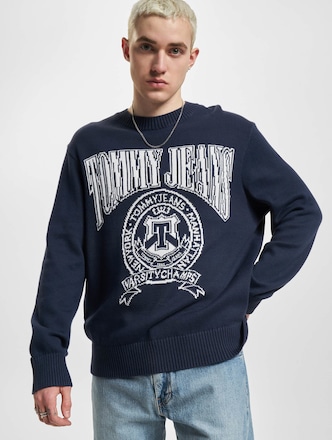 Relaxed Varsity Jacquard Knit