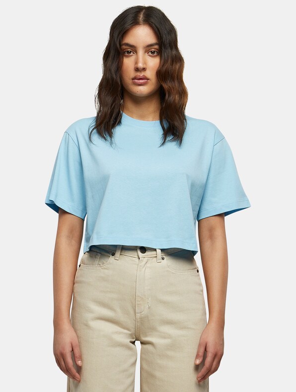 Build Your Brand Ladies Short Oversized Tee-2