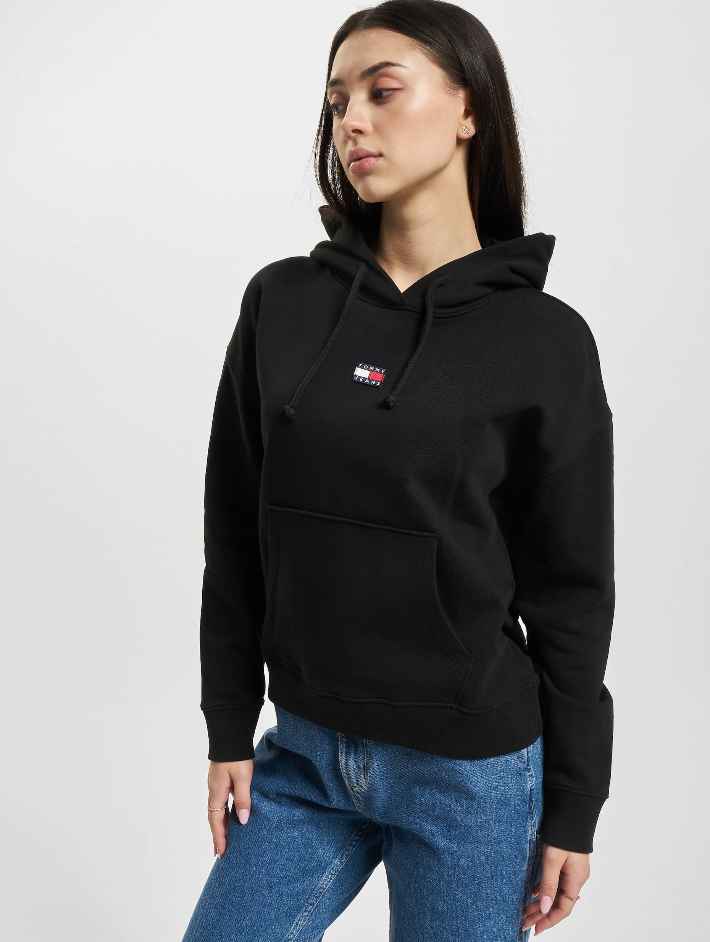 Tommy jeans badge online hoodie black