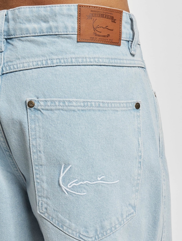 Small Signature Tapered Five Pocket Denim Baggy-4