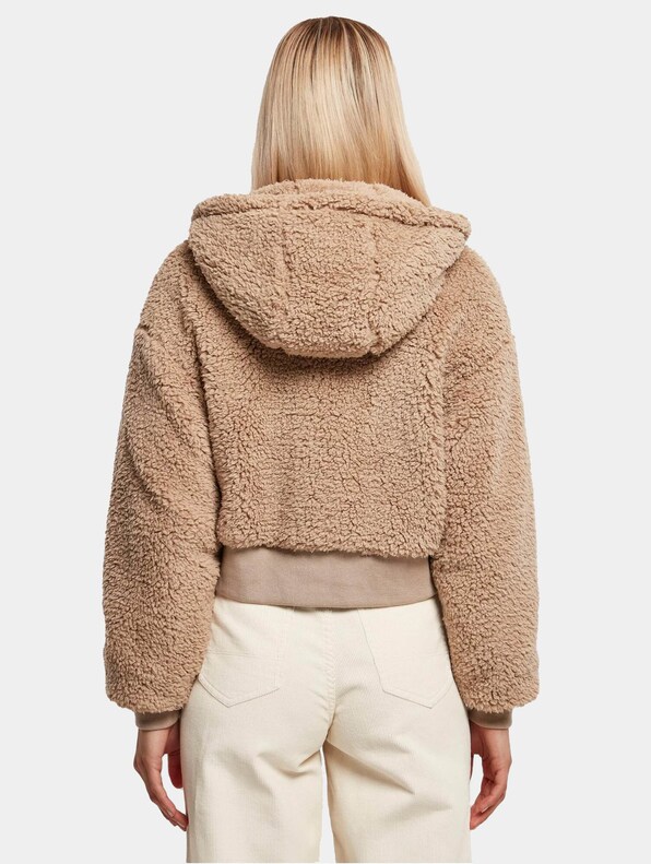 Ladies Short Oversized Sherpa -1