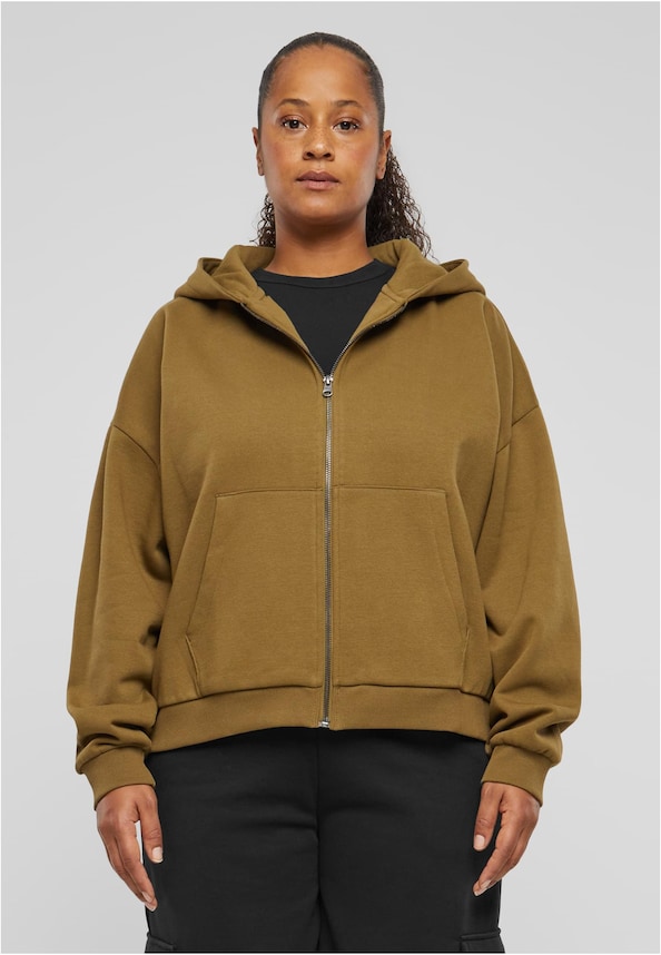 Ladies Boxy Zip Hoody-0