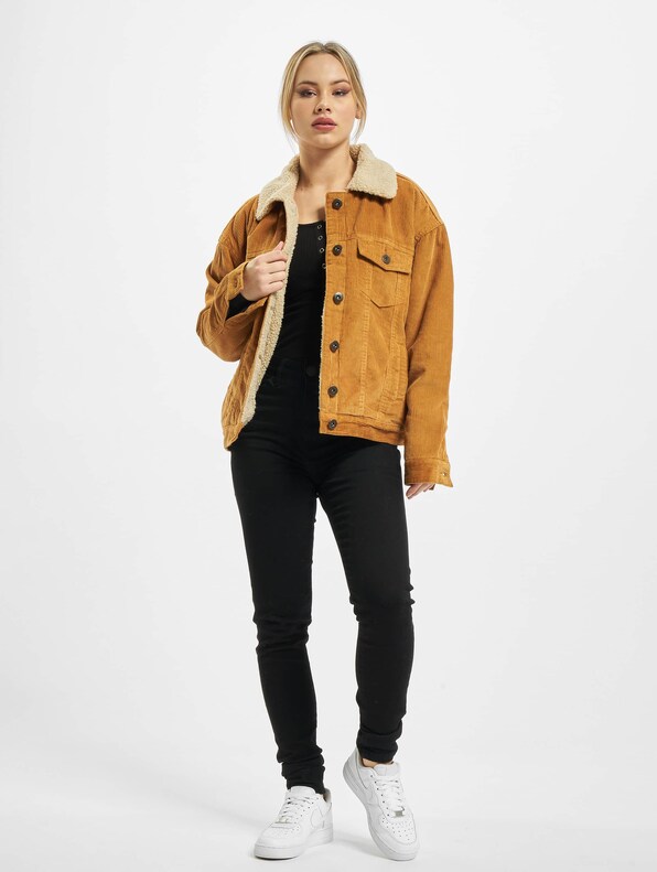 Ladies Oversize Sherpa Corduroy-6
