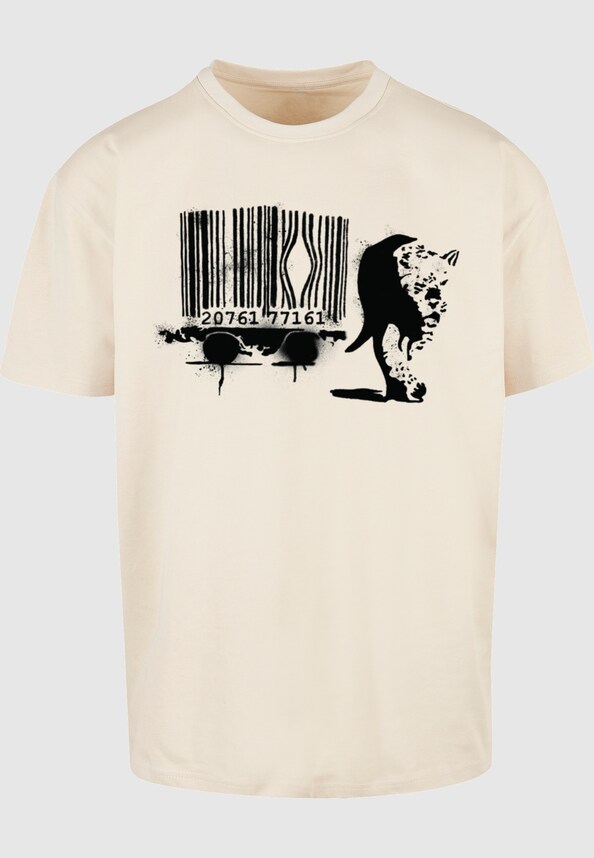 Brandalised - Barcode Leopard Heavy Oversize Tee-2