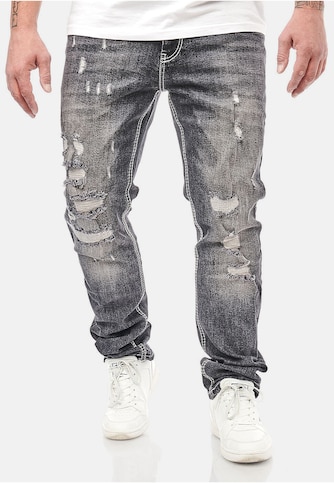 Rusty Neal Herren Destroyed Washed Jeans  used
