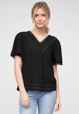VIVISIA V-NECK 2/4 SLEEVE TOP