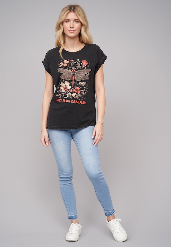 Ladies 77 Dragon Fly Tee-4