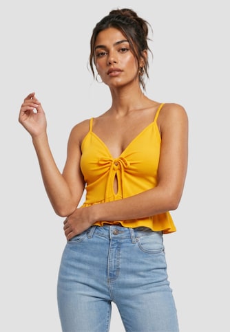 Ladies Waffle Pique Ruffle