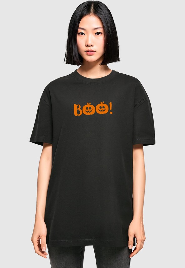 Ladies Halloween - Boo Pumpkin Tee-0