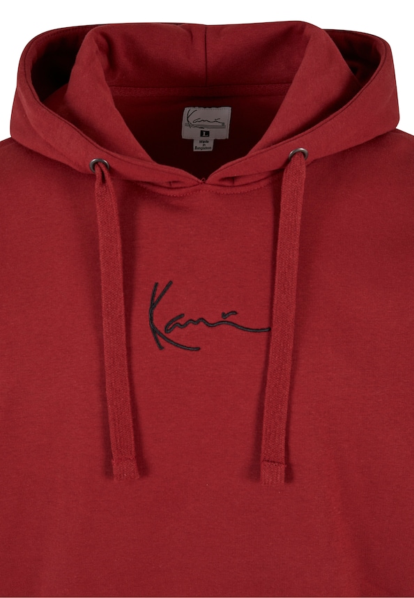 KM-HD011-052-05 SMALL SIGNATURE ESSENTIAL HOODIE DARK RED-3