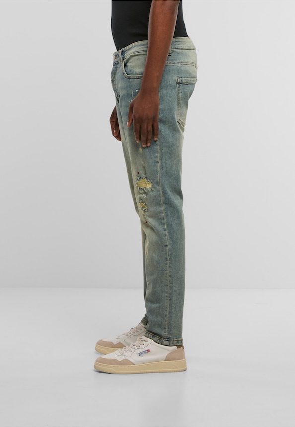 JULIO RIPPED SLIM FIT JEANS-2