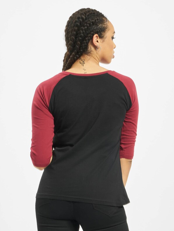 Ladies 3/4 Contrast Raglan-1