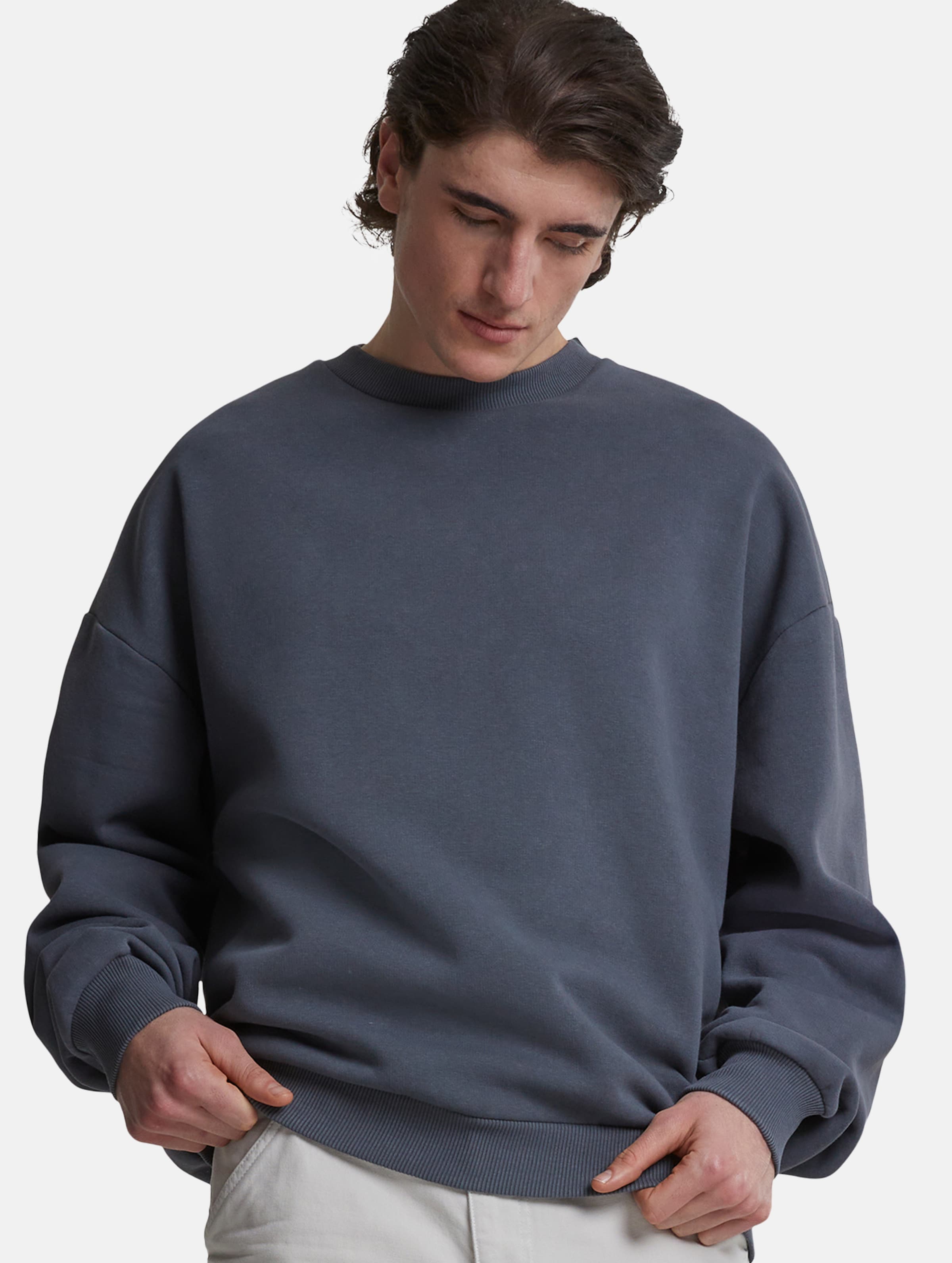 Prohibited Oversized Crew Neck Pullover Männer,Unisex op kleur grijs, Maat XS