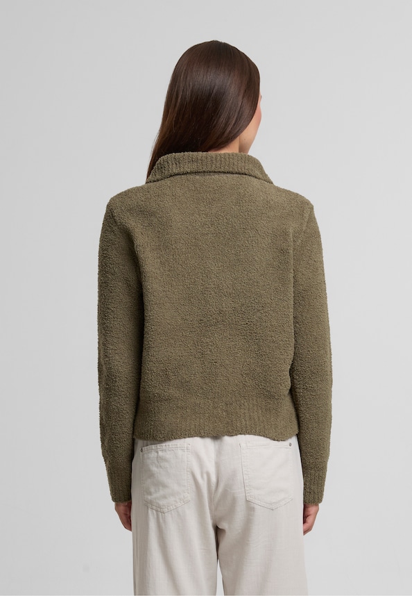 NMTEDDA L/S POLO TEDDY KNIT CARDIGAN DD-1