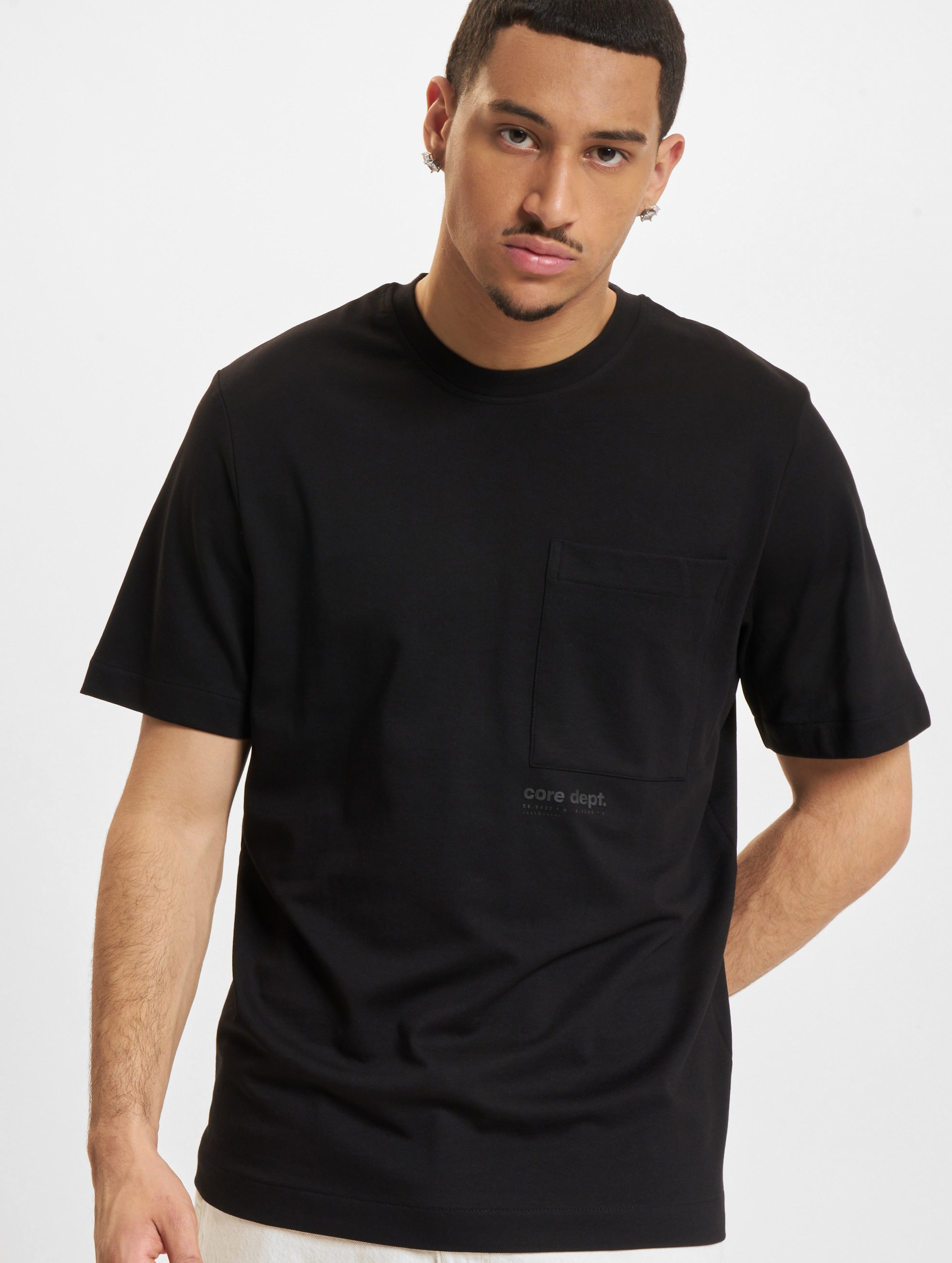 Jack & Jones Commute Pocket Crew Neck T-Shirts Männer,Unisex op kleur zwart, Maat S