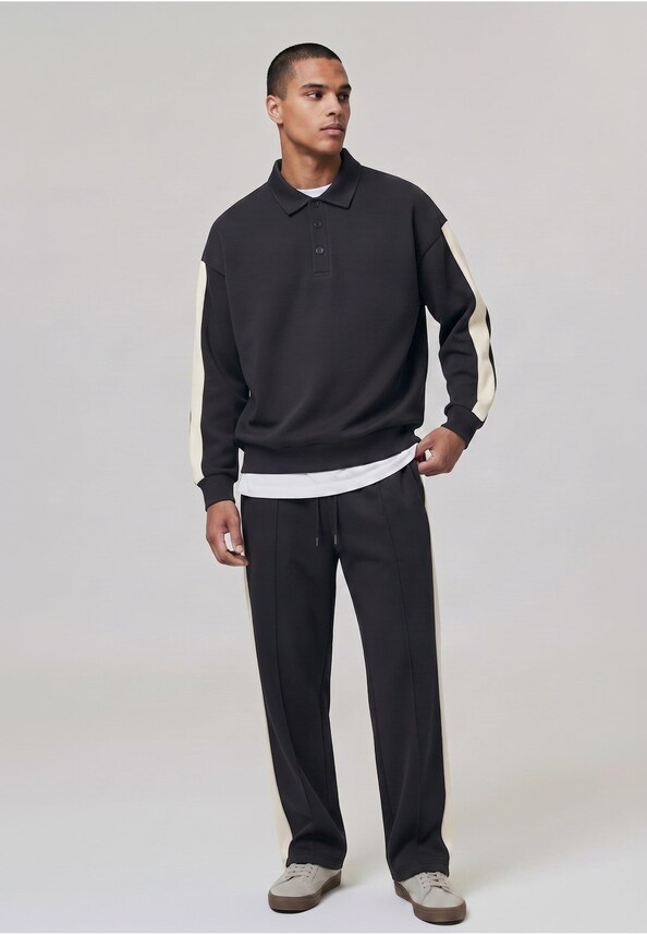 Piqué Open Leg Trackpants-2