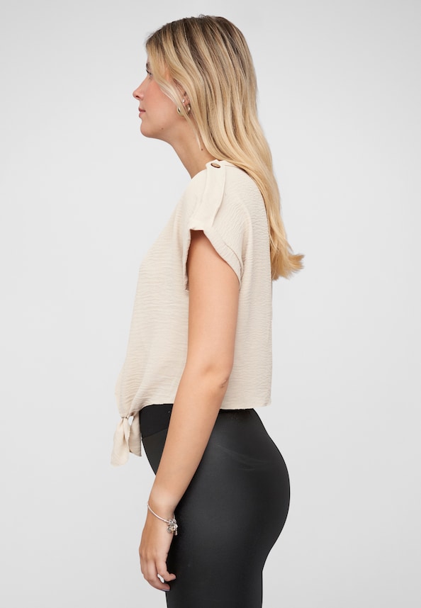 Musselin Top with knot detail-2