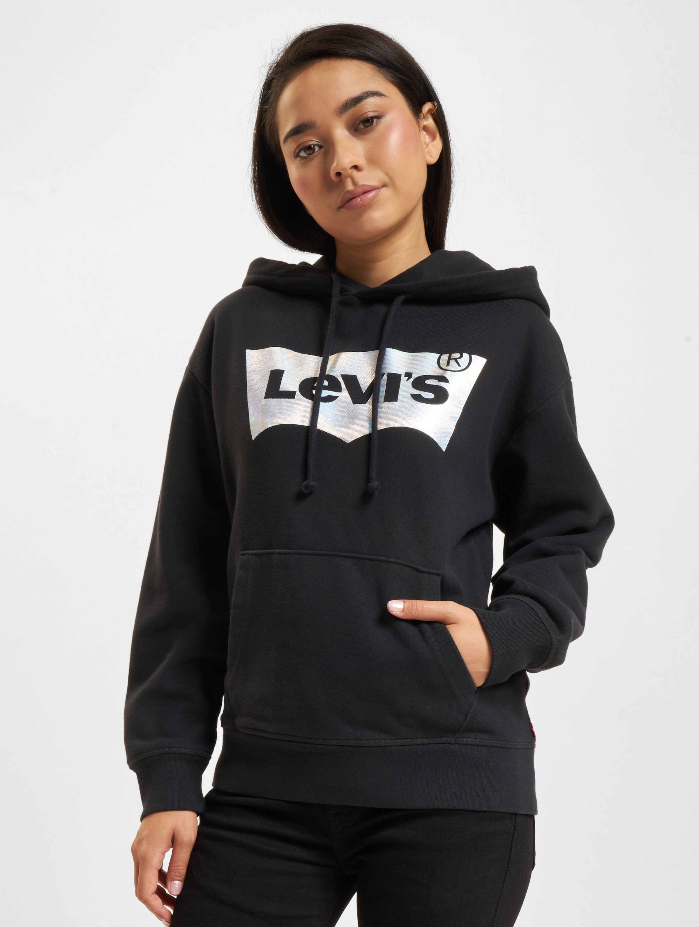 Levi's Levis Graphic Standard Hoodie Frauen,Unisex op kleur zwart, Maat XS