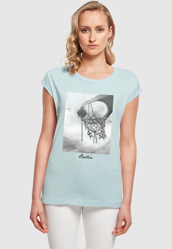 Ladies Ballin 2.0 Extended Shoulder Tee-0