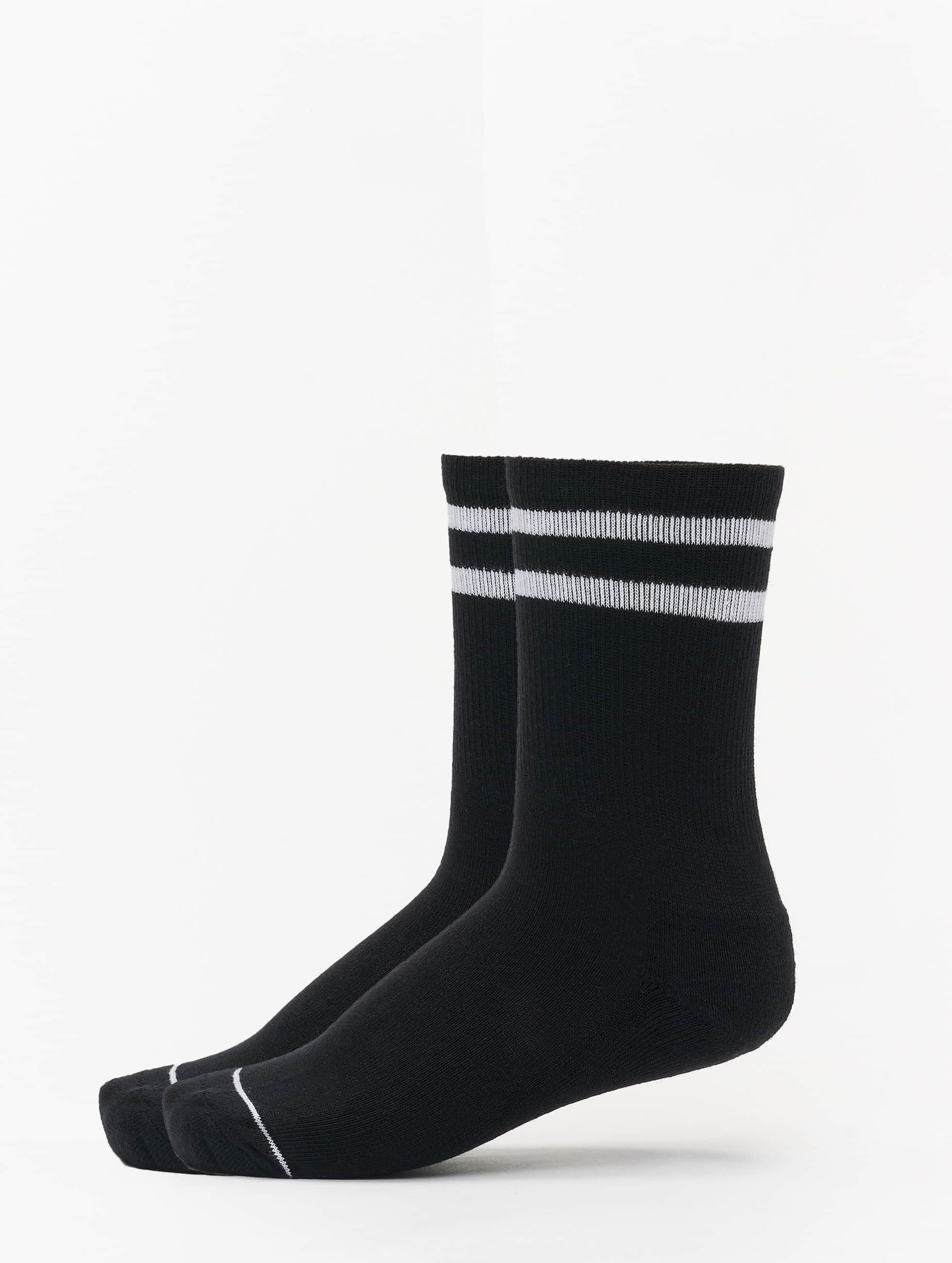 Urban Classics 2-Tone College Socks 2-Pack Vrouwen op kleur zwart, Maat 3538