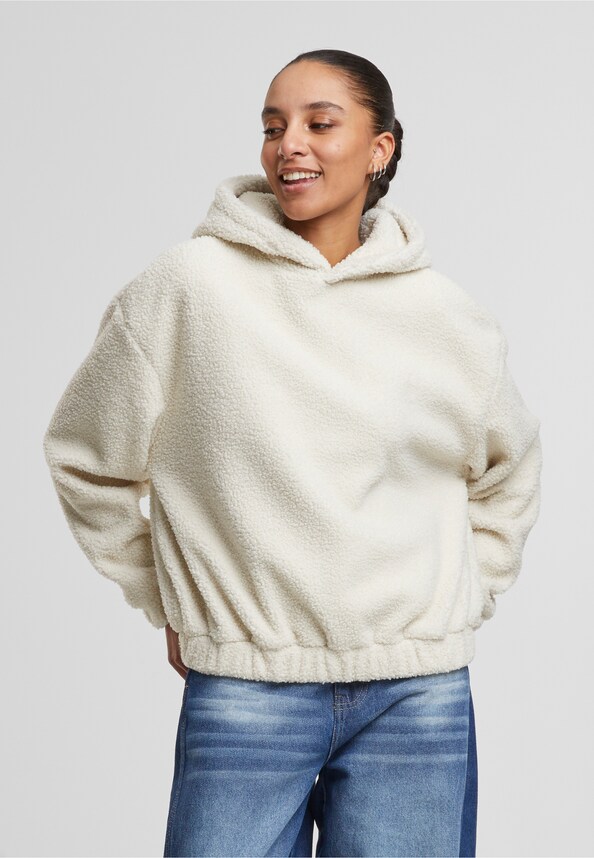 Ladies Oversized Bonded Sherpa -0