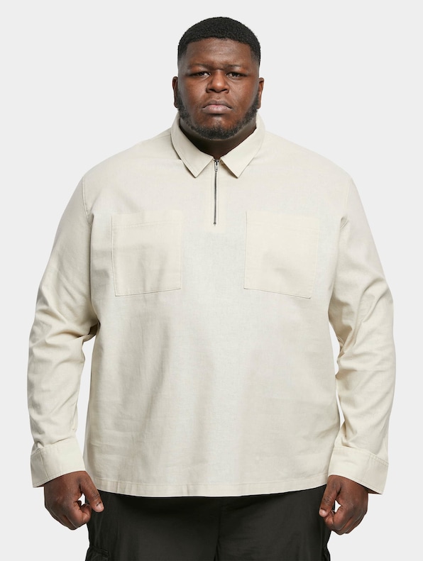 Cotton Linen Half Zip-2