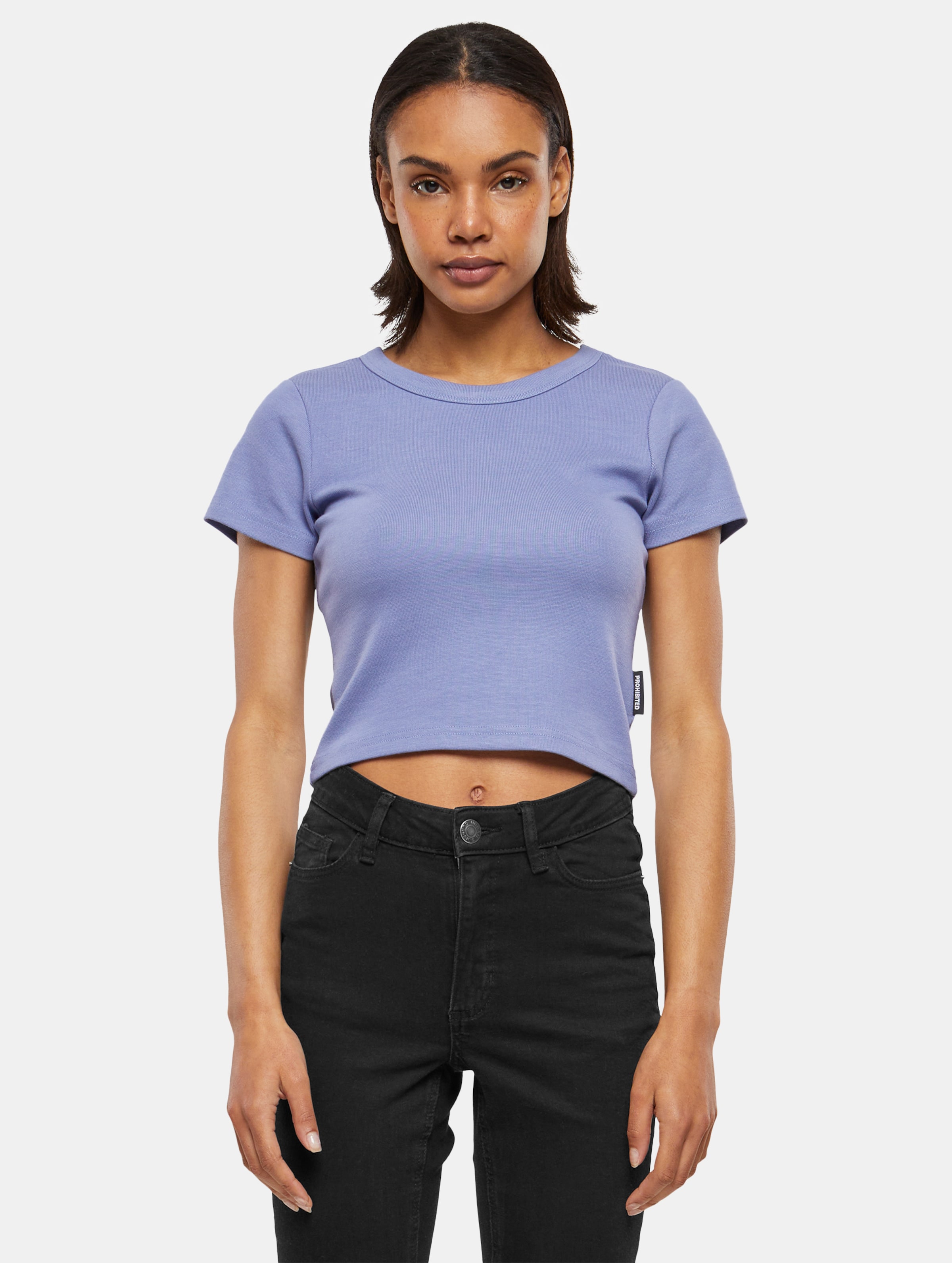 Prohibited Women Tee T-Shirts Frauen,Unisex op kleur violet, Maat L