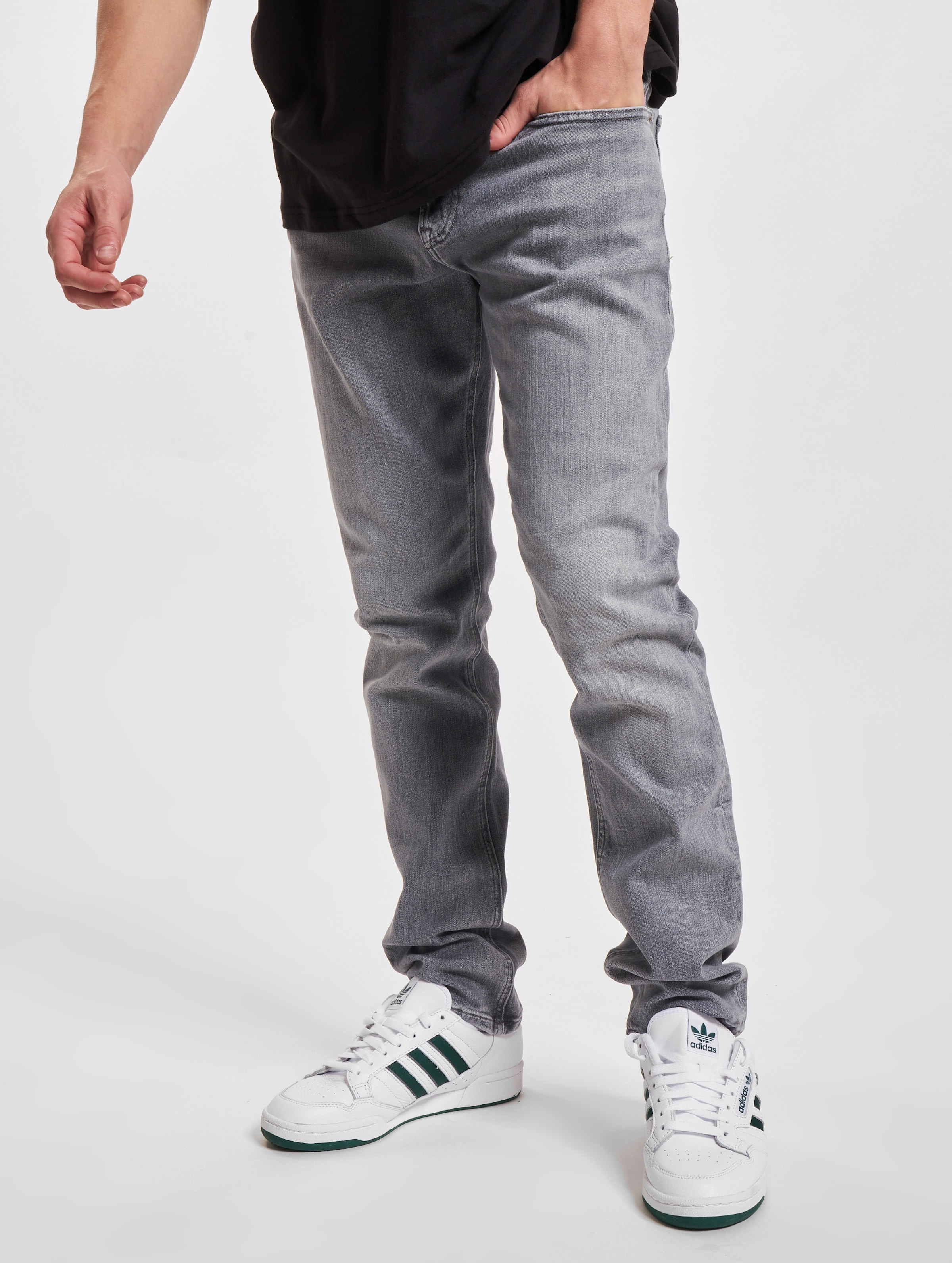 Tommy Jeans Scanton Slim Fit Mannen op kleur grijs, Maat 3236