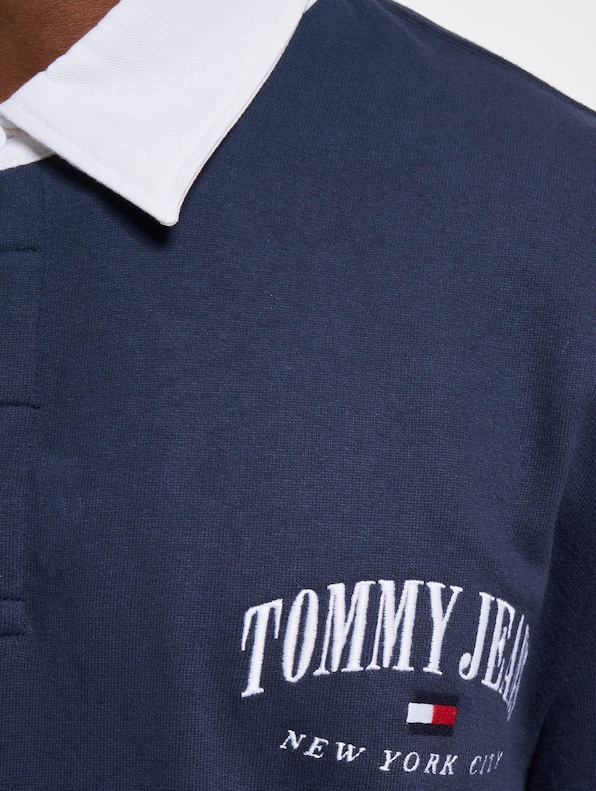 Tommy Jeans Relaxed Varsity Rugby Longsleeve Polo-3