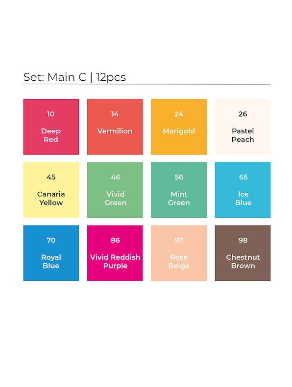 Toki Marker 12pcs Set-13