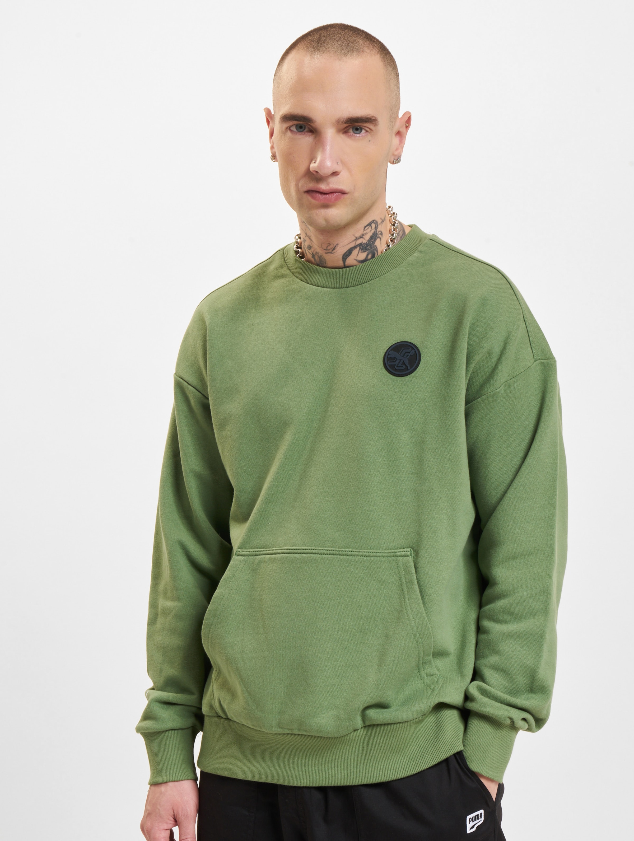 Puma x SC Crew Sweater Mannen op kleur groen, Maat M
