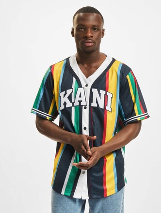 Serif Stripe Baseball Shirt