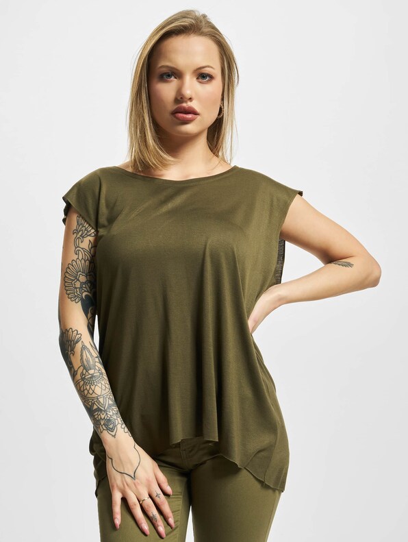 Ladies Shoulder Zip High Low-2