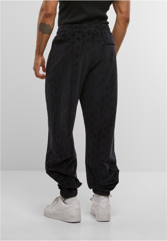 MONOGRAM VELOUR TRACK PANTS-1