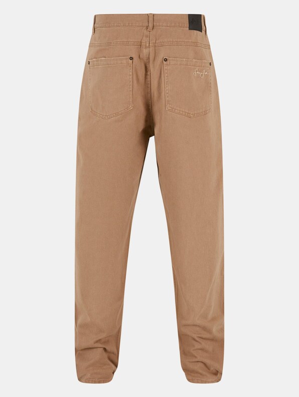 Script Logo Overdye Distressed Denim-7