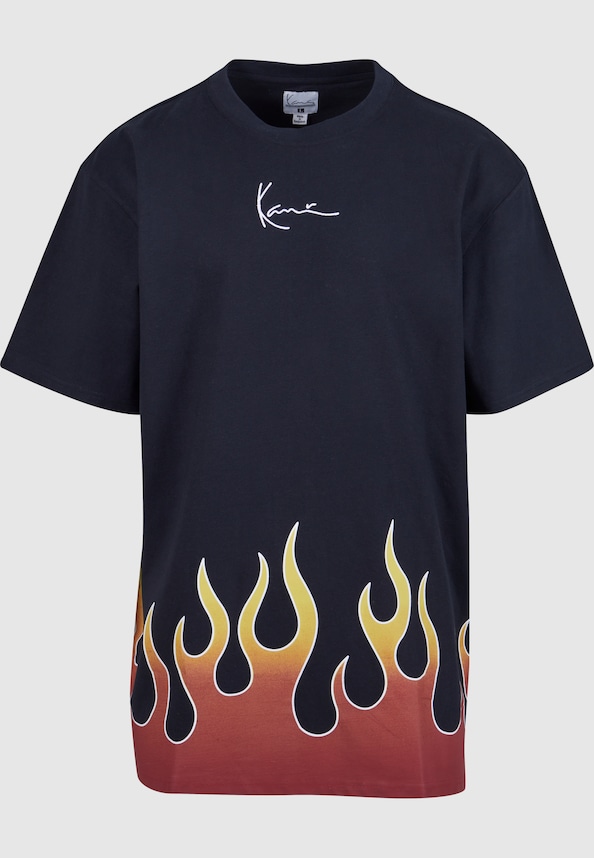KM233-002-1 KK Small Signature Flame Tee-4