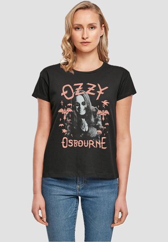 Ladies Ozzy Osbourne - Pink Bat Box Tee